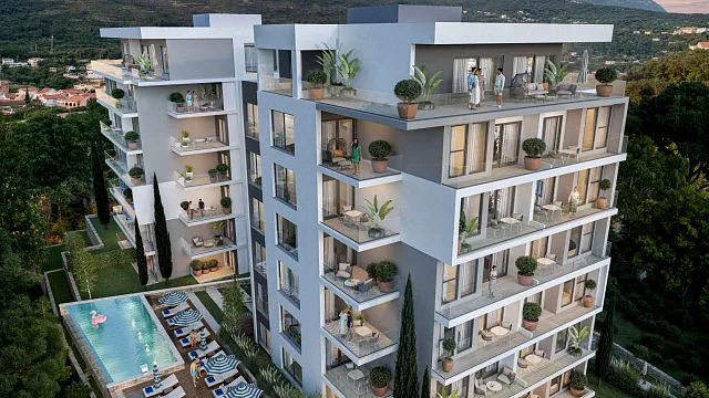Apartments in Bar mit Pool und atemberaubendem Meerblick — photo 20