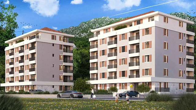 Neues Gebäude im Bau in Bijela