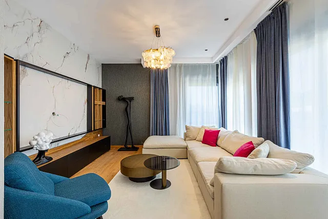 Penthouse in einem Neubau in Becici in der Nähe des Meeres — photo 32