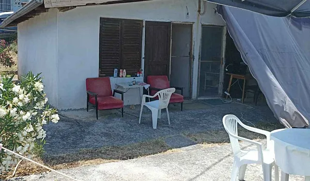 Einstöckiges Haus, umgeben von Wald
