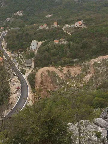 Grundstück zum Verkauf in Lapcici mit Panoramablick auf das Meer