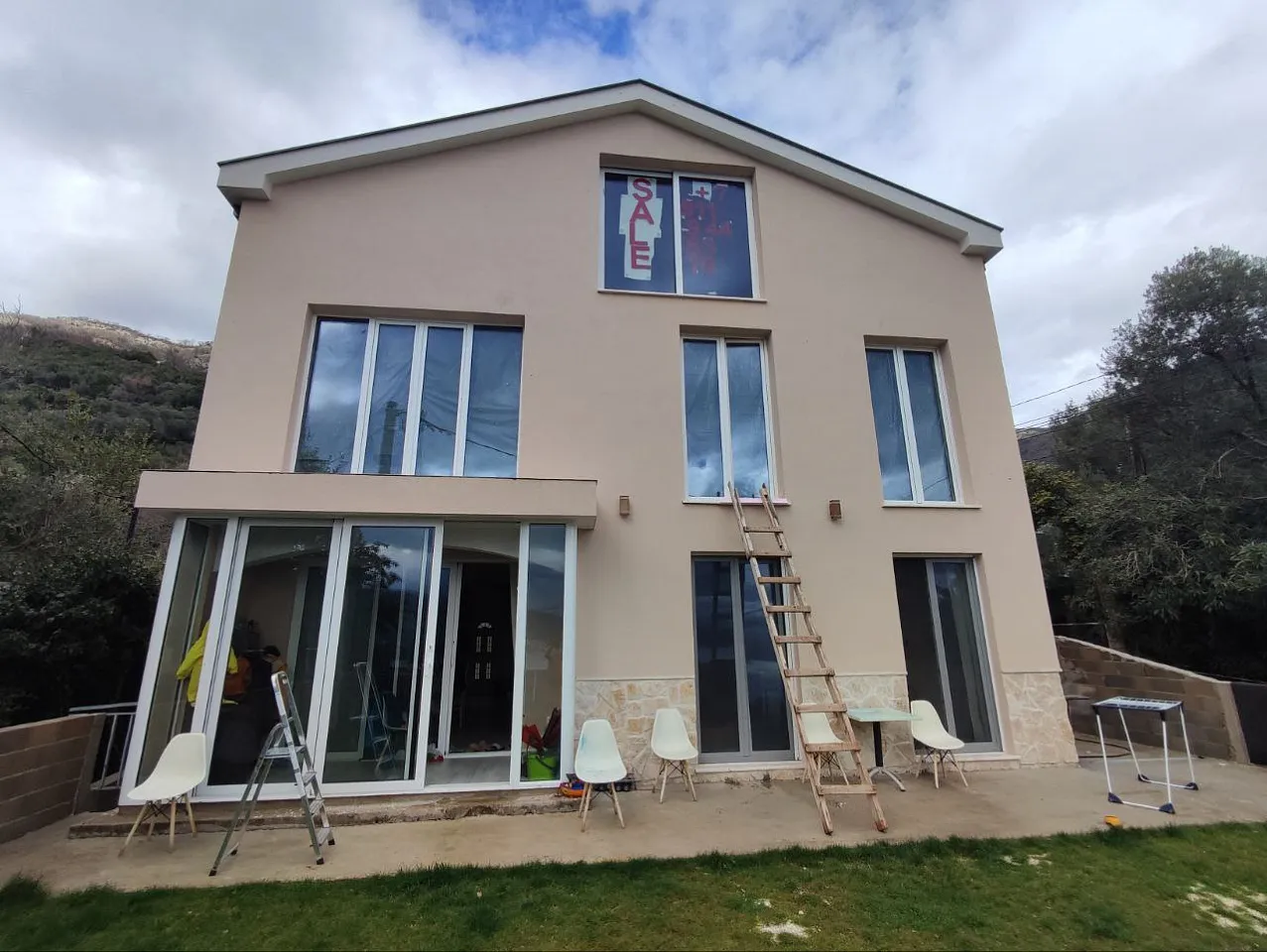 Haus mit Meerblick in Baošići, Montenegro — Grundstück 1.018 m²