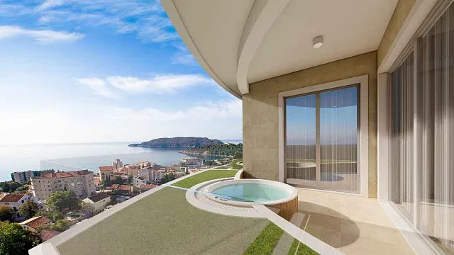 Apartments in neuem Komplex mit Pool und Spa in Becici — photo 10